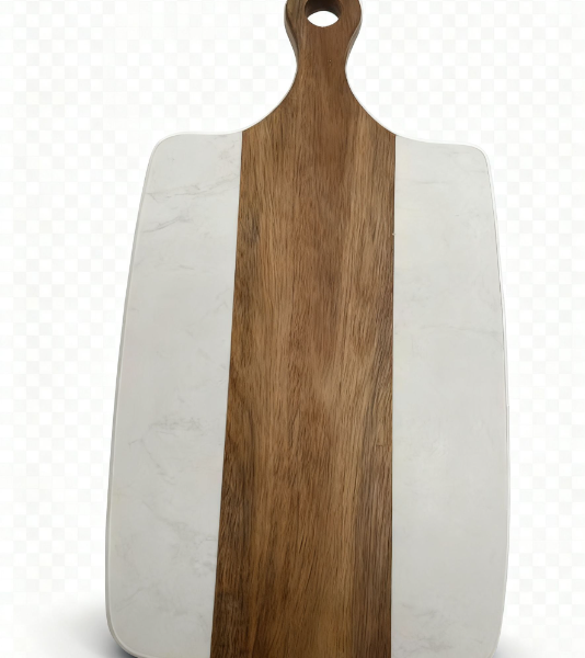 Acacia Wood And Marble Cutting Board