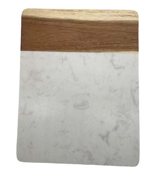 Acacia Wood And Marble Cutting Board