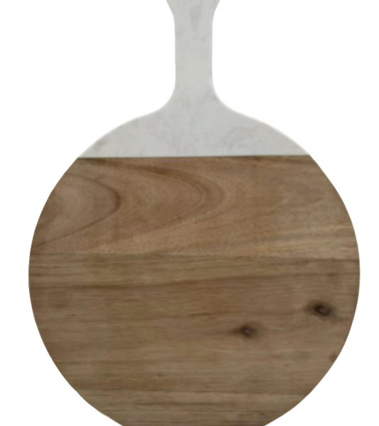 Acacia Wood And Marble Cutting Board