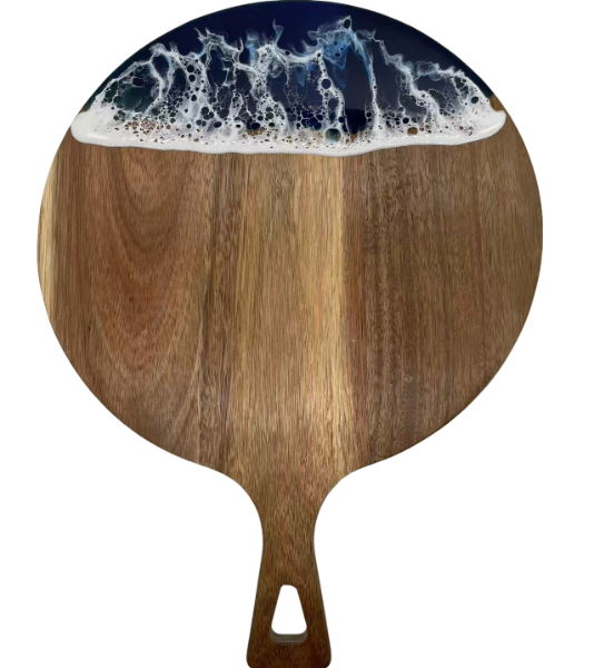 Sea wave Design Acacia Wooden Cutting Board