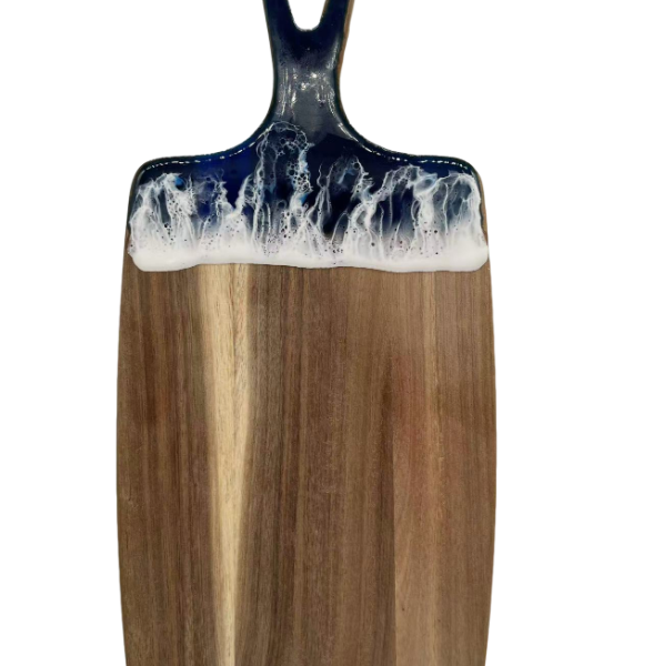 Sea wave Design Acacia Wooden Cutting Board
