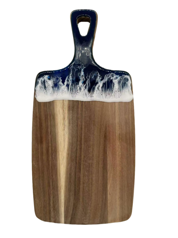 Sea wave Design Acacia Wooden Cutting Board