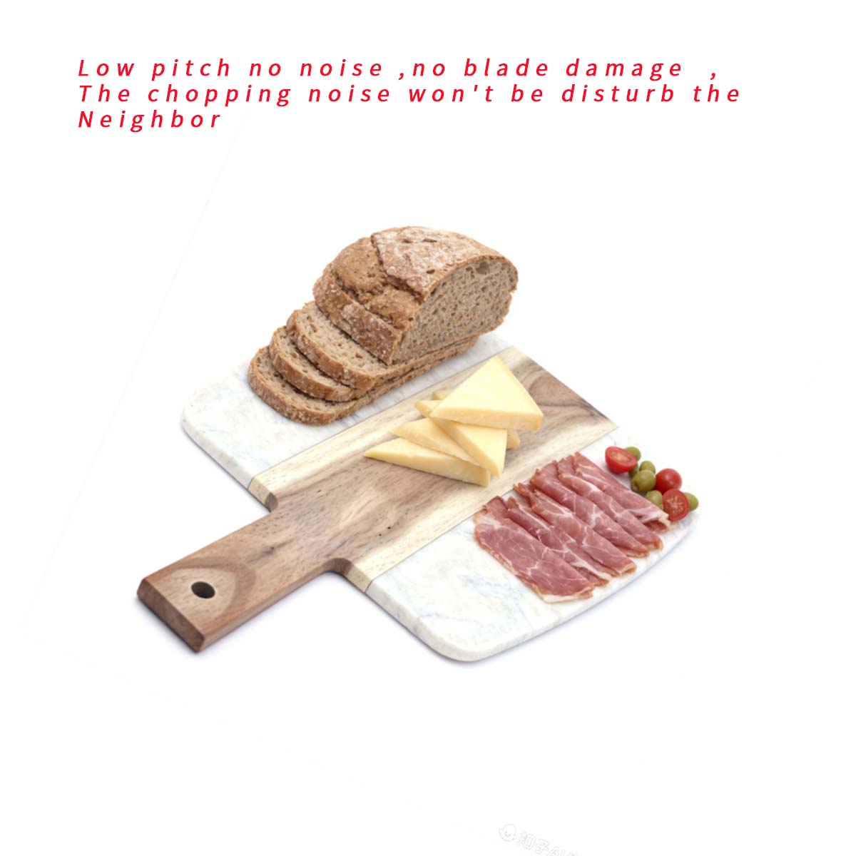Wood And Marble Cutting Board (4) Wood And Marble Cutting Board