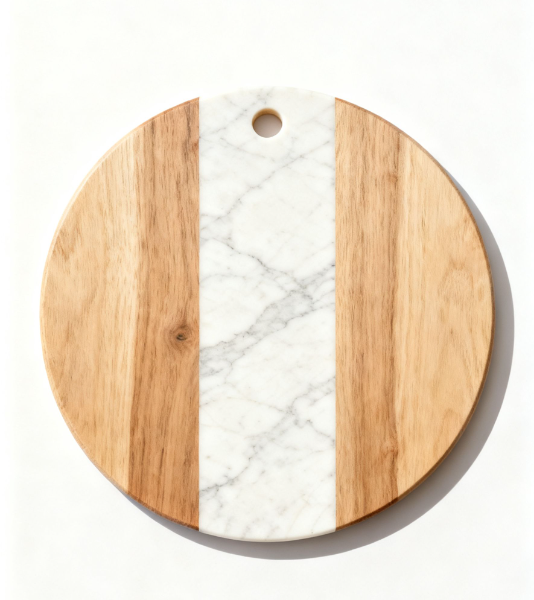 Wood And Marble Cutting Board